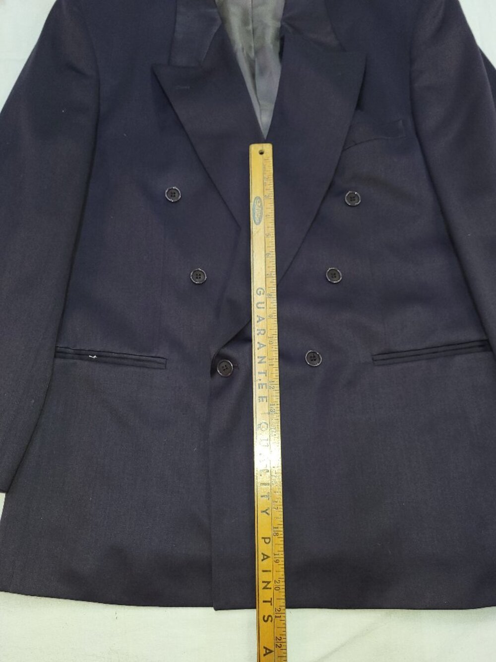 Designatore Lanne Rossi Men's Charcoal Grey Double-Breasted Blazer Size 42T - Picture 10 of 13